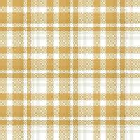 Tartan Pattern Fabric Design Texture Is Made With Alternating Bands of Coloured  Pre Dyed  Threads Woven as Both Warp and Weft at Right Angles to Each Other. vector