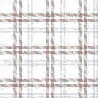 Tartan Pattern Fashion Design Texture Is Woven in a Simple Twill, Two Over Two Under the Warp, Advancing One Thread at Each Pass. vector
