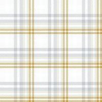 Tartan Pattern Fabric Design Background Is Made With Alternating Bands of Coloured  Pre Dyed  Threads Woven as Both Warp and Weft at Right Angles to Each Other. vector