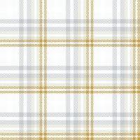 Tartan Pattern Fabric Design Background Is Made With Alternating Bands of Coloured  Pre Dyed  Threads Woven as Both Warp and Weft at Right Angles to Each Other. vector