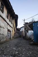 Old houses in the village of Cumalikizik, Turkey. Traditional houses in the old town photo