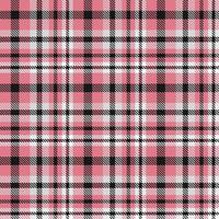Plaid Tartan Pattern Design Textile Is Woven in a Simple Twill, Two Over Two Under the Warp, Advancing One Thread at Each Pass. vector