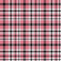 Plaid Tartan Pattern Design Textile Is Woven in a Simple Twill, Two Over Two Under the Warp, Advancing One Thread at Each Pass. vector