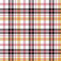 Tartan Pattern Fabric Vector Design the Resulting Blocks of Colour Repeat Vertically and Horizontally in a Distinctive Pattern of Squares and Lines Known as a Sett. Tartan Is Often Called Plaid