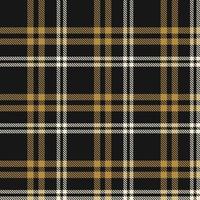 Plaid Pattern Seamless Textile Is Made With Alternating Bands of Coloured  Pre Dyed  Threads Woven as Both Warp and Weft at Right Angles to Each Other. vector