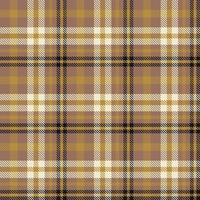 Plaid Pattern Seamless Texture Is Made With Alternating Bands of Coloured  Pre Dyed  Threads Woven as Both Warp and Weft at Right Angles to Each Other. vector