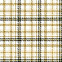 Plaid Pattern Seamless Texture Is Woven in a Simple Twill, Two Over Two Under the Warp, Advancing One Thread at Each Pass. vector