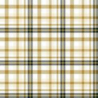 Plaid Pattern Seamless Texture Is Woven in a Simple Twill, Two Over Two Under the Warp, Advancing One Thread at Each Pass. vector