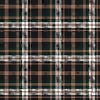 Plaid Pattern Design Texture Is Woven in a Simple Twill, Two Over Two Under the Warp, Advancing One Thread at Each Pass. vector