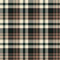Plaid Pattern Fabric Design Texture Is Made With Alternating Bands of Coloured  Pre Dyed  Threads Woven as Both Warp and Weft at Right Angles to Each Other. vector