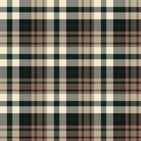 Plaid Pattern Fabric Design Texture Is Made With Alternating Bands of Coloured  Pre Dyed  Threads Woven as Both Warp and Weft at Right Angles to Each Other. vector