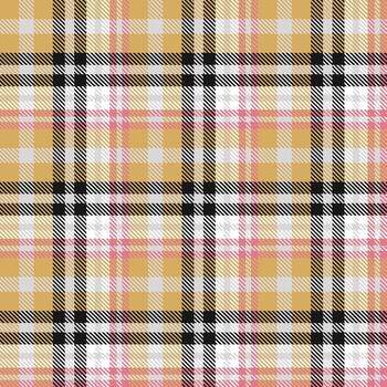 Plaid Pattern Fabric Vector Design Is a Patterned Cloth Consisting of Criss Crossed, Horizontal and Vertical Bands in Multiple Colours. Tartans Are Regarded as a Cultural Icon of Scotland.