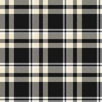 Tartan Plaid Pattern Seamless Textile Is Made With Alternating Bands of Coloured  Pre Dyed  Threads Woven as Both Warp and Weft at Right Angles to Each Other. vector