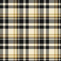 Tartan Plaid Pattern Design Textile Is Woven in a Simple Twill, Two Over Two Under the Warp, Advancing One Thread at Each Pass. vector