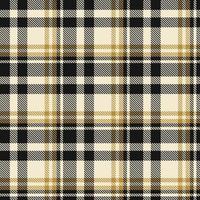 Tartan Plaid Pattern Design Textile Is Woven in a Simple Twill, Two Over Two Under the Warp, Advancing One Thread at Each Pass. vector