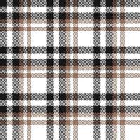 Tartan Plaid Pattern Seamless Texture Is Made With Alternating Bands of Coloured  Pre Dyed  Threads Woven as Both Warp and Weft at Right Angles to Each Other. vector