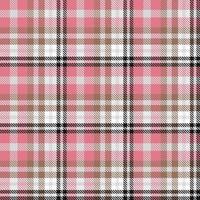 Tartan Plaid Pattern Design Texture Is Woven in a Simple Twill, Two Over Two Under the Warp, Advancing One Thread at Each Pass. vector