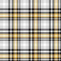 Tartan Plaid Pattern Fabric Design Background Is Made With Alternating Bands of Coloured  Pre Dyed  Threads Woven as Both Warp and Weft at Right Angles to Each Other. vector