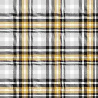 Tartan Plaid Pattern Fabric Design Background Is Made With Alternating Bands of Coloured  Pre Dyed  Threads Woven as Both Warp and Weft at Right Angles to Each Other. vector