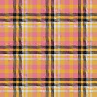 Plaid Tartan Pattern Seamless Textile Is Woven in a Simple Twill, Two Over Two Under the Warp, Advancing One Thread at Each Pass. vector