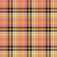 Plaid Tartan Pattern Seamless Textile Is Woven in a Simple Twill, Two Over Two Under the Warp, Advancing One Thread at Each Pass. vector