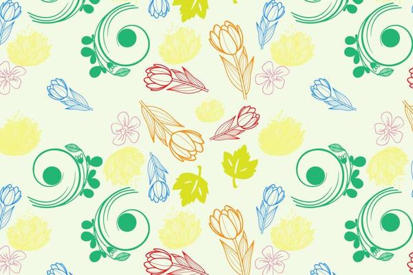 Background seamless Beautiful floral pattern in spring for Wedding, anniversary, birthday and party. Design for banner, poster, card, invitation and scrapbook