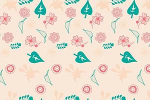 Background seamless Beautiful floral pattern in spring for Wedding, anniversary, birthday and party. Design for banner, poster, card, invitation and scrapbook vector