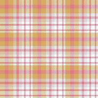 Tartan Pattern Design Textile Is a Patterned Cloth Consisting of Criss Crossed, Horizontal and Vertical Bands in Multiple Colours. Tartans Are Regarded as a Cultural Icon of Scotland. vector