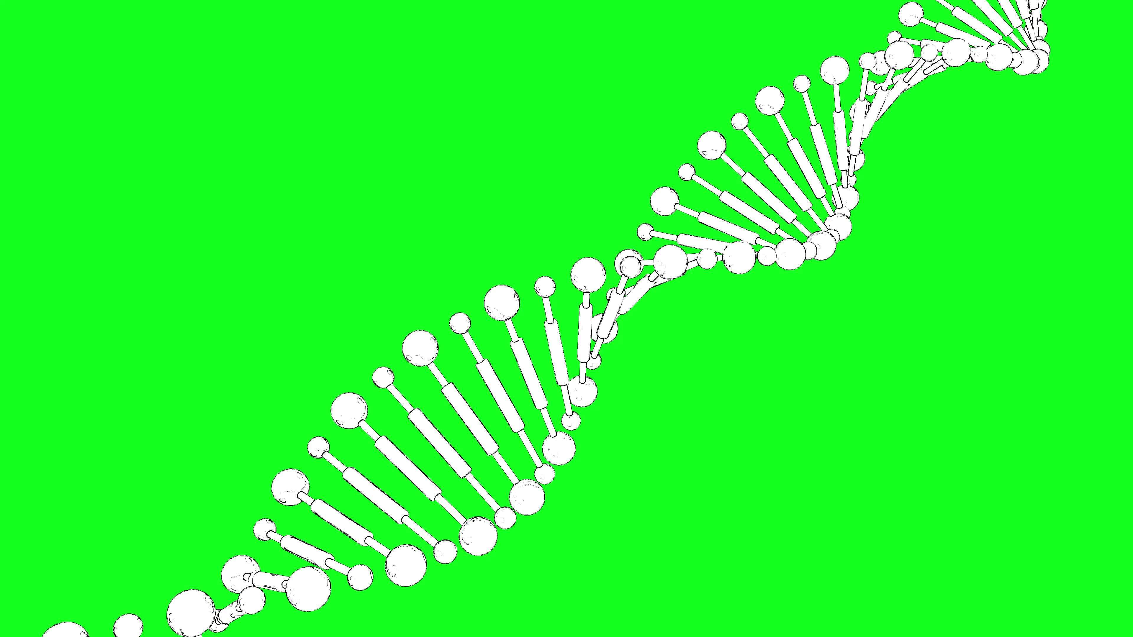 DNA molecule chain animation on green screen 21791526 Stock Video at
