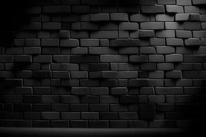 black brick wall photo