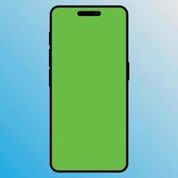 iphone 14 pro max green screen vector