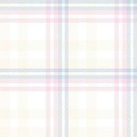 Pastel Tartan Pattern Design Textile the Resulting Blocks of Colour Repeat Vertically and Horizontally in a Distinctive Pattern of Squares and Lines Known as a Sett. Tartan Is Plaid vector