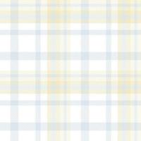 Pastel Tartan Pattern Design Texture Is Woven in a Simple Twill, Two Over Two Under the Warp, Advancing One Thread at Each Pass. vector