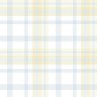 Pastel Tartan Pattern Design Texture Is Woven in a Simple Twill, Two Over Two Under the Warp, Advancing One Thread at Each Pass. vector