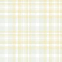 Pastel Tartan Pattern Fabric Design Texture Is Woven in a Simple Twill, Two Over Two Under the Warp, Advancing One Thread at Each Pass. vector