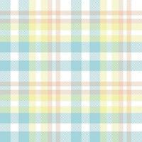 Pastel Tartan Pattern Fashion Design Texture the Resulting Blocks of Colour Repeat Vertically and Horizontally in a Distinctive Pattern of Squares and Lines Known as a Sett. Tartan Is Plaid vector