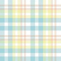 Pastel Tartan Pattern Fashion Design Texture the Resulting Blocks of Colour Repeat Vertically and Horizontally in a Distinctive Pattern of Squares and Lines Known as a Sett. Tartan Is Plaid vector