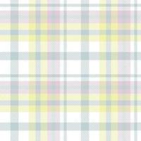 Pastel Tartan Pattern Fabric Vector Design the Resulting Blocks of Colour Repeat Vertically and Horizontally in a Distinctive Pattern of Squares and Lines Known as a Sett. Tartan Is Plaid