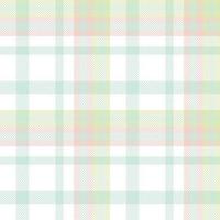 Pastel Plaid Pattern Seamless Textile Is Woven in a Simple Twill, Two Over Two Under the Warp, Advancing One Thread at Each Pass. vector