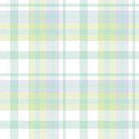 Pastel Plaid Pattern Seamless Texture Is Made With Alternating Bands of Coloured  Pre Dyed  Threads Woven as Both Warp and Weft at Right Angles to Each Other. vector