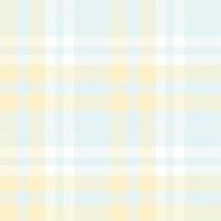 Pastel Plaid Pattern Fabric Design Texture Is Made With Alternating Bands of Coloured  Pre Dyed  Threads Woven as Both Warp and Weft at Right Angles to Each Other. vector