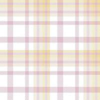 Pastel Plaid Pattern Fashion Design Texture Is Made With Alternating Bands of Coloured  Pre Dyed  Threads Woven as Both Warp and Weft at Right Angles to Each Other. vector