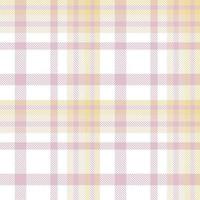 Pastel Plaid Pattern Fashion Design Texture Is Made With Alternating Bands of Coloured  Pre Dyed  Threads Woven as Both Warp and Weft at Right Angles to Each Other. vector