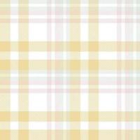 Pastel Plaid Pattern Fabric Design Background Is Made With Alternating Bands of Coloured  Pre Dyed  Threads Woven as Both Warp and Weft at Right Angles to Each Other. vector