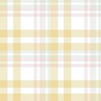 Pastel Plaid Pattern Fabric Design Background Is Made With Alternating Bands of Coloured  Pre Dyed  Threads Woven as Both Warp and Weft at Right Angles to Each Other. vector