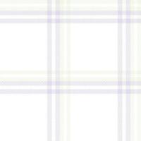 Pastel Tartan Plaid Pattern Seamless Textile Is Made With Alternating Bands of Coloured  Pre Dyed  Threads Woven as Both Warp and Weft at Right Angles to Each Other. vector