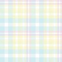 Pastel Plaid Pattern Fabric Vector Design the Resulting Blocks of Colour Repeat Vertically and Horizontally in a Distinctive Pattern of Squares and Lines Known as a Sett. Tartan Is Plaid