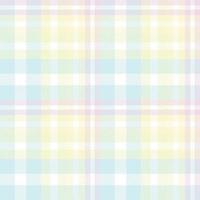 Pastel Plaid Pattern Fabric Vector Design the Resulting Blocks of Colour Repeat Vertically and Horizontally in a Distinctive Pattern of Squares and Lines Known as a Sett. Tartan Is Plaid