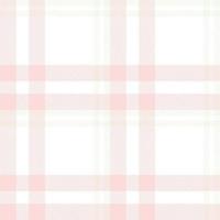 Pastel Tartan Plaid Pattern Seamless Textile Is Woven in a Simple Twill, Two Over Two Under the Warp, Advancing One Thread at Each Pass. vector