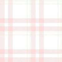 Pastel Tartan Plaid Pattern Seamless Textile Is Woven in a Simple Twill, Two Over Two Under the Warp, Advancing One Thread at Each Pass. vector